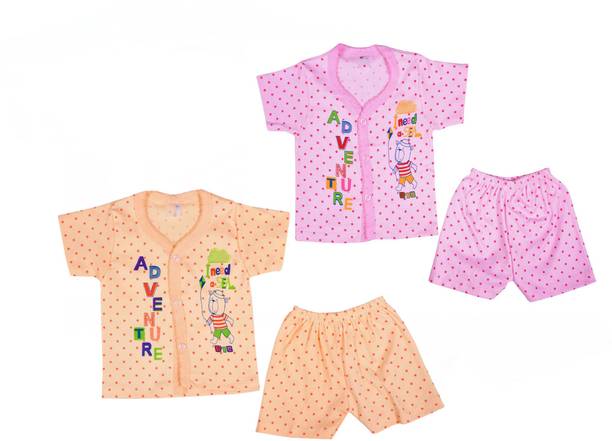 Baby Boys & Baby Girls Party(Festive) T-shirt Shorts