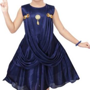 Girls Midi/Knee Length Casual Dress