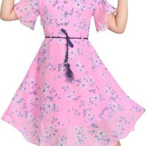 Girls Below Knee Casual Dress