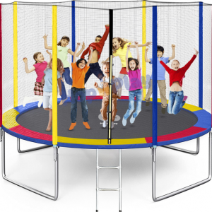 14 Feet GS Jumping Heavy Duty Jhula Trampoline with Net for Kids, Indoor Outdoor