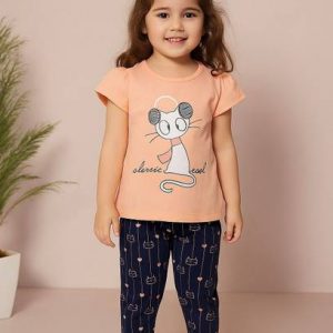 Baby Boys & Baby Girls Party(Festive) T-shirt Pyjama