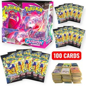 Latest pokemon cards high hp trading cards TOTAL 100 CARDS box deck pack