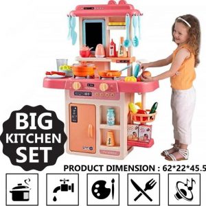 42-Piece Kitchen Set, Smoky, Music,Real Water Tap, Actually Fell of Kitchen for Your Kids Don,t Miss