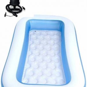 5.5 FT. Bath tub for Baby Rectangular with Air Balloon Pump Inflatable Swimming Pool