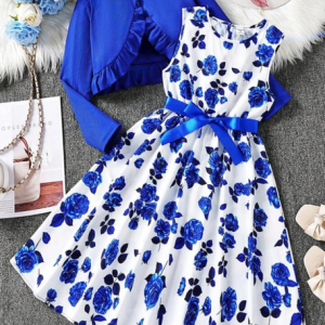 Girls Midi/Knee Length Casual Dress