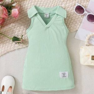 Girls Above Knee Casual Dress
