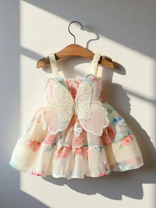 This Summer Fairy Dress Features a 3D Butterfly Wings Design, Perfect…