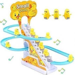 Little Lovely Duck Slide Escalator Toy with Lights and Music