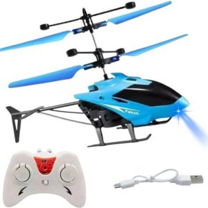 Remote control Helicopter toy with dual mode lighting & charging cable for kids