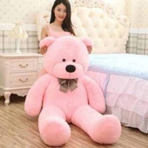 Stuffed Spongy Huggable Smartoys Cute & Soft Pink Teddy Bear - 120.5 cm